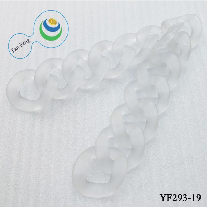 Od40*33mm Fashion Transparent Plastic Shoulder Chain for Handbag Accessories