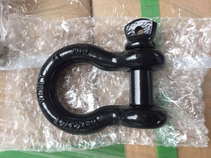 Amazon Supplier 3/4" D Ring Shackle with Black Isolator Washer
