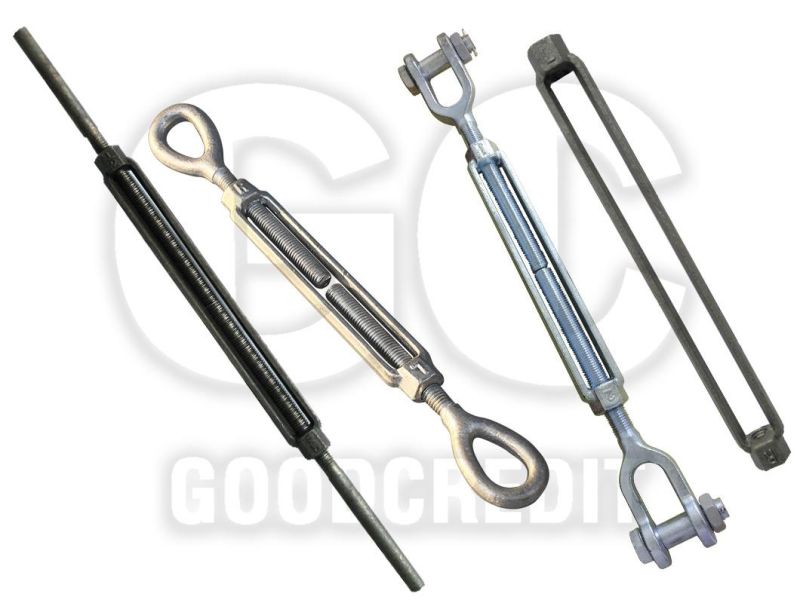 Drop Forged Carbon Steel DIN1480 Galvanized Turnbuckle Us Type Forged Turnbuckle