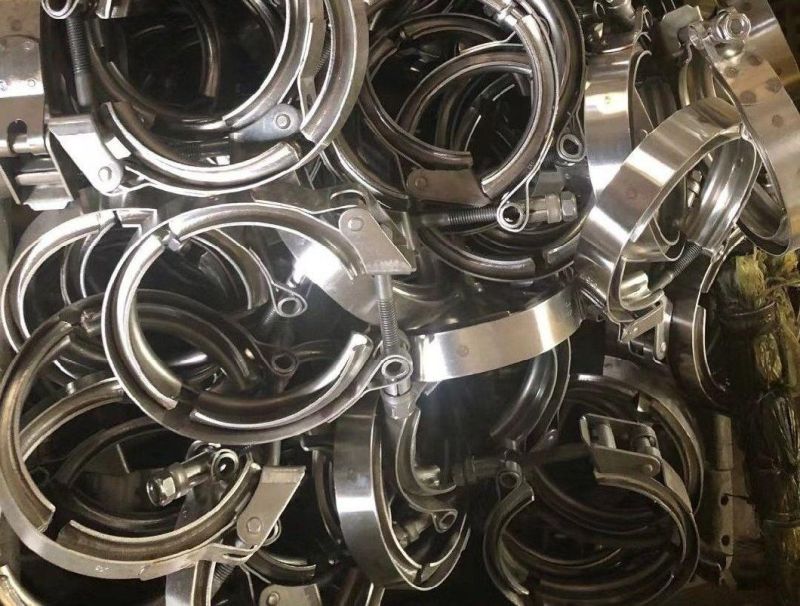Stainless Steel Perforated V Band Exhaust Hose Clamps