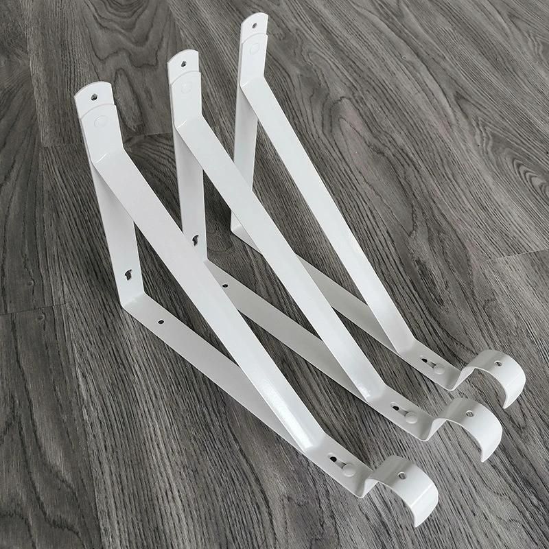 Heavy Duty Floating Shelve L Shaped White Metal Corner Mounting Wall Bracket