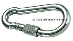 Zinc Plated Metal Carabiner Snap Hook with Screw