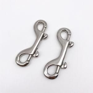 Stainless Steel Double Bolt Snap Hook Metal Double Hook Double End Stainless Bolt Snap