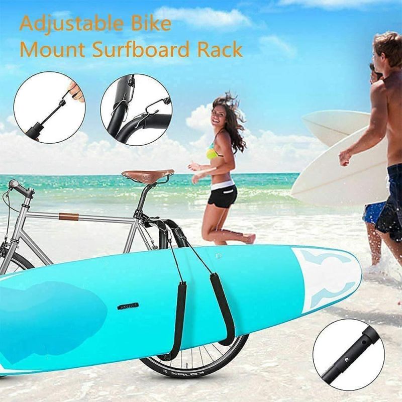 Surfboard Rack Bracket Adjustable Motorcycle Bicycle Surfing Portable Side Carrier Mount Seat Wbb15489