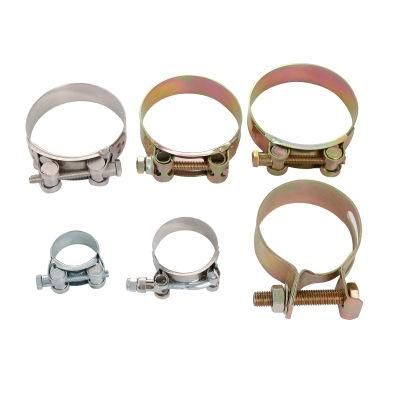 Stainless Steel Industrial Solid Single Bolt Hose Metal Galv Pipe Clamps