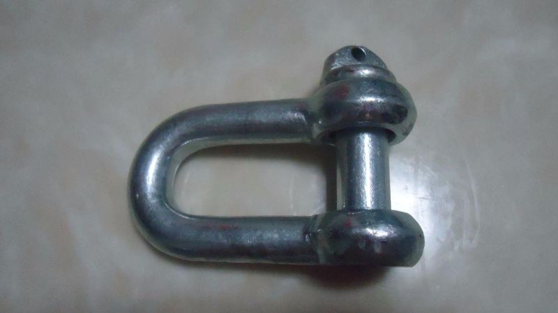 Large Dee Screw Pin Shackle Chain Shackle Straight Shackle Galvanized