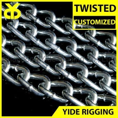 Twisted Round Link Chain Welded Galvanized Cat Dog Animal Chain with High Quality