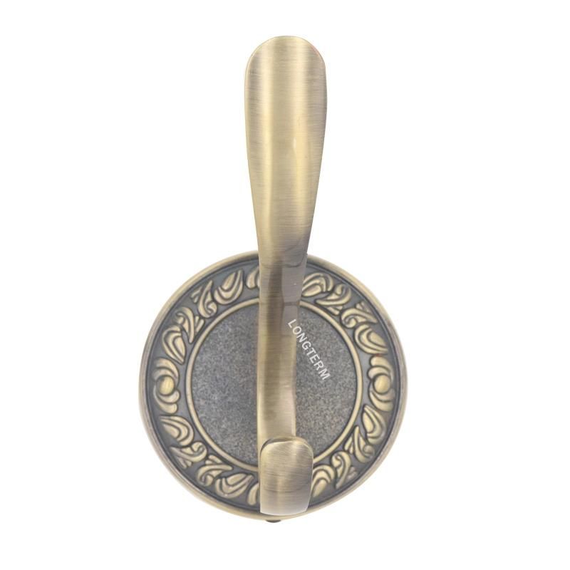 Zinc Alloy Decorative Wall Clothes Hooks for Bathroom