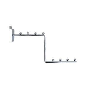 Metal Chrome 3 Stepping Slatwall Display Hook