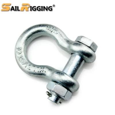 Us Type Drop Forged Hot DIP Galvanized Lifting Bow Shackle