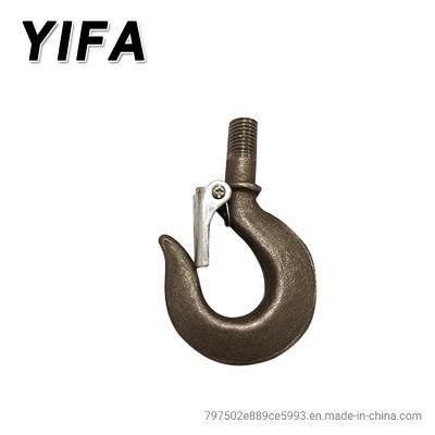 High Quality Self Colored or Painted Forged Shank Hook with Latch