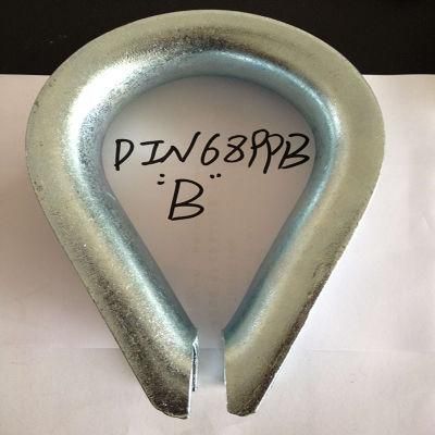 DIN6899b Galvanized Wire Rope Thimble