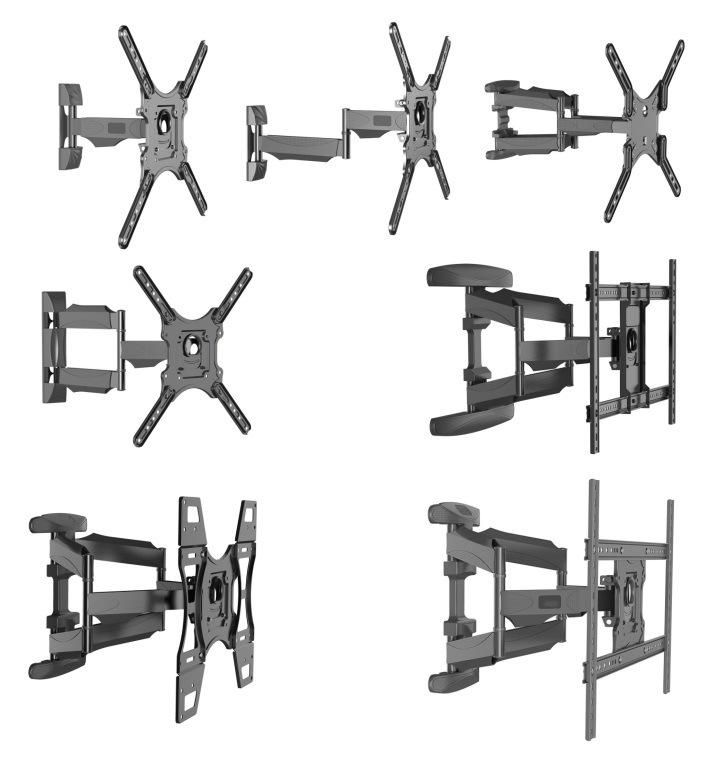 TV Bracket LCD TV 14-63 Inch One Frame/Tiling/Full Motion/Ceiling Mounts Mobile TV Bracket
