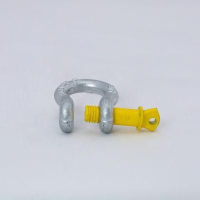 High Strength Alloy Steel Shackle Arch or D Shape or Horseshoe Electroplate Galvanize Galvanizing Technology American Shackle