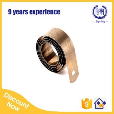 Custom Flat Spiral Spring for Vacuum Cleaner Pusher Power Cable Constant Force Spring