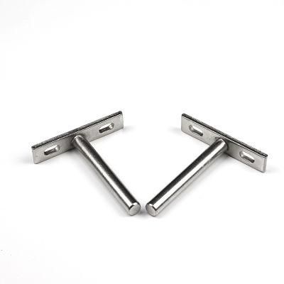 Metal T-Shape Stainless Steel Bracket Invisible Hidden Floating Wall Shelf Bracket