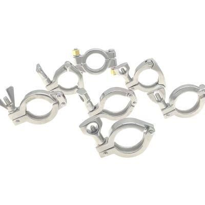 Sanitary Stainless Steel Clamp Single Pin/Double Pin Clamp/3PCS/High Pressure Clamp Tri Clamp