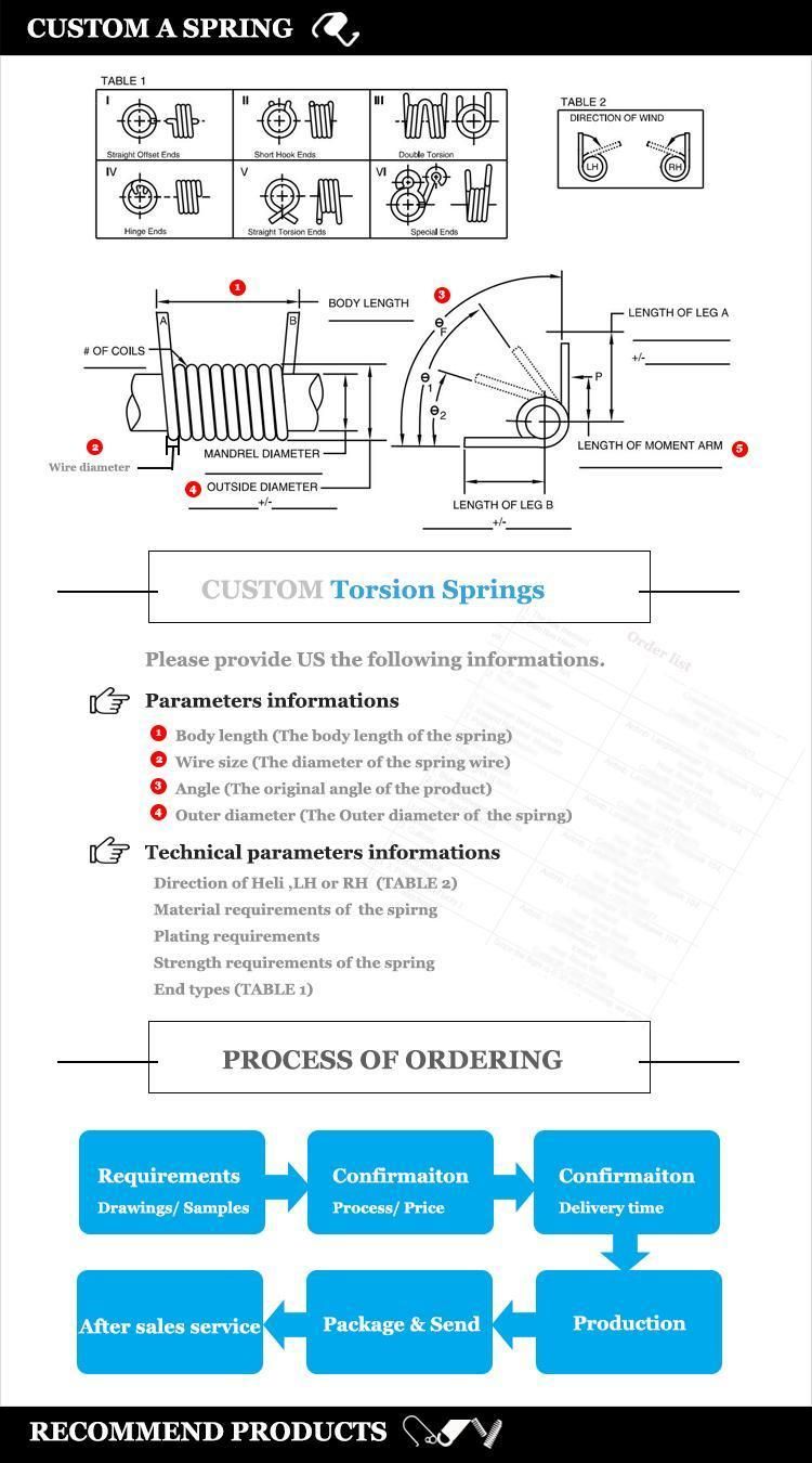 Torsion Spring Spiral Torsion Spring