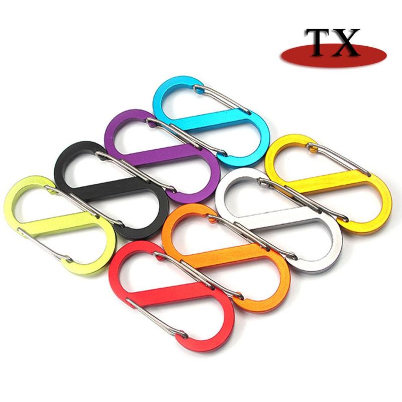 Best Sales Safety S Shape Buckle Key Chain Climbing Carabiner Camping Hiking Hook