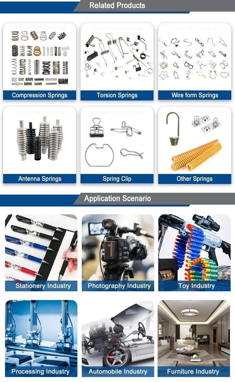 Manufacture Custom Stainless Steel 304 Coil Compression Springs with End Ground