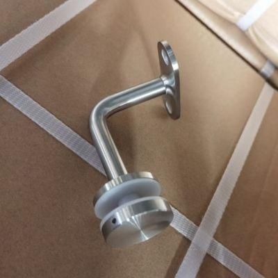 Balustrades Handrails Balcony Railing Parts Brackets Stainless Steel Handrail Bracket for Staircase Handrail Support with Glass Clamp