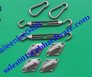 Stainless Steel 304 or 316 Sun Sail Shade Hardware Kit with 6mm and 8mm