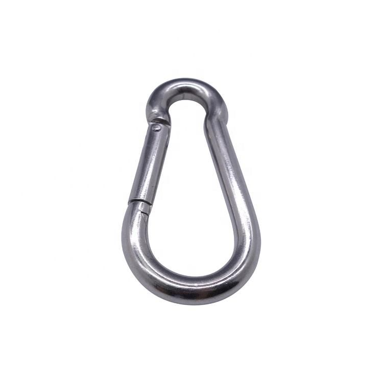 Stainless Steel Spring Snap Hook Carabiner Link Buckle Pack Grade Heavy Duty Quick Link for Camping Fishing Hiking Traveling