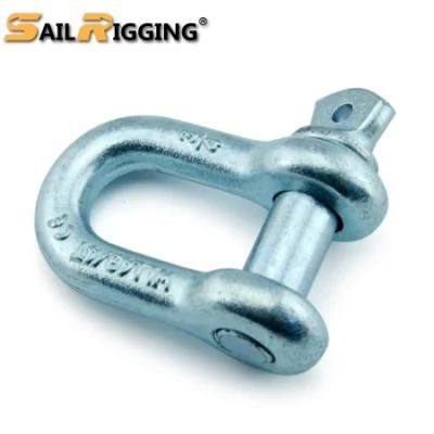 Carbon Steel Drop Forged Us Type Screw Pin Chain Shackle