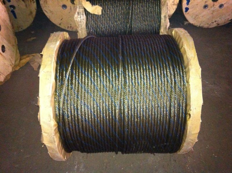 Ungalvanized Lifting Steel Cable 6X25fi with Steel Core