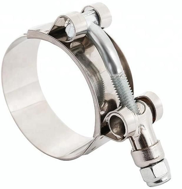 T-Bolt Clamp in Size 31mm-34mm SS304 Clamp Round Band Edge