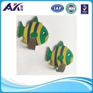Stainless Steel Self Adhesive Stick Wall Hook (fish pattern design)