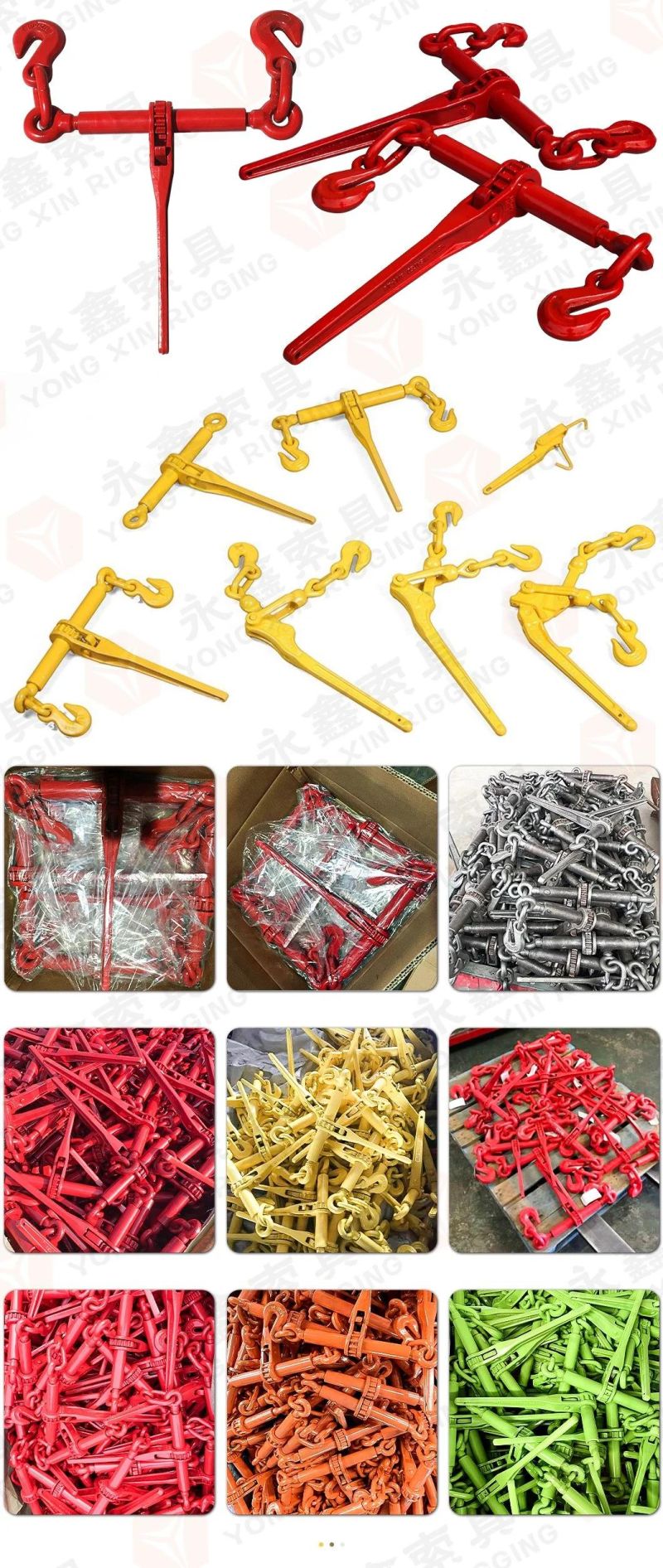 Yongxin Powder Coated Forged Us Type Ratchet Load Binder