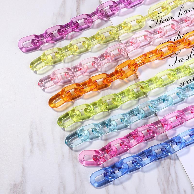 Wholesale Transparent Plastic Chain for Garment