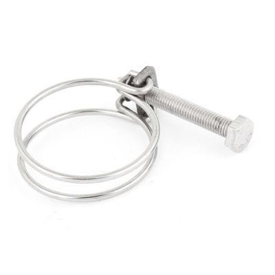 Double Wire Grip Hose Pipe Clip Bolt Clamp, Two Wire Clips