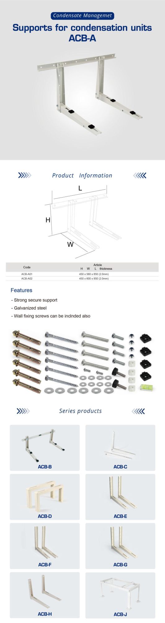Air Conditioner Bracket Welded Brackets 21CF451 380*400*700mm