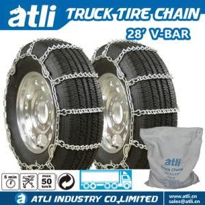 Atli 28s Carbon Steel V-Bar Truck Tire Chain