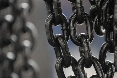 Black Chains Welded Chain 20 Manganese Steel Material