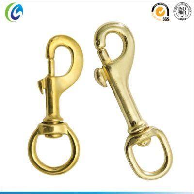 Brass Spring Clip Dog Swivel Snap Hook