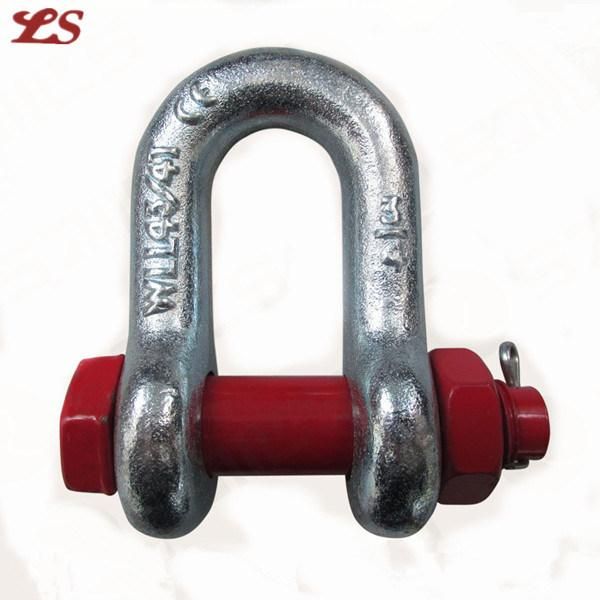 G2150 Electronic Galvanzed Steel D Shackle Price of Lifting Load Shackle