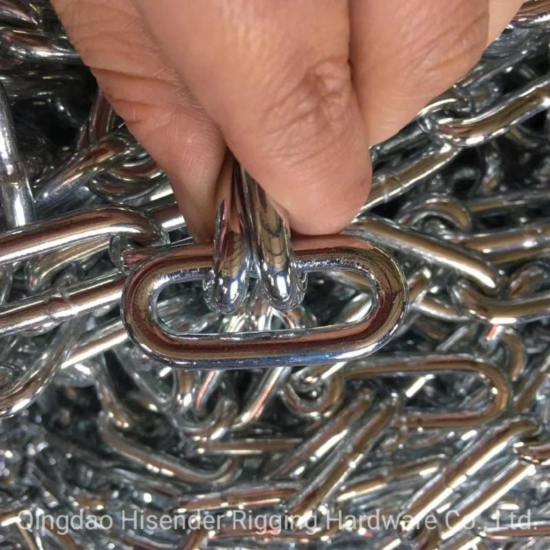 E. Galvanized DIN766 Welded Steel Link Chain