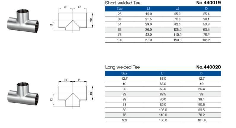 Stainless Steel Tee/3- Way Pipeline