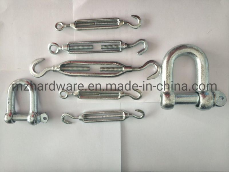 Galvanized Adjustable U. S Drop Forged Screw Pin D Shackle