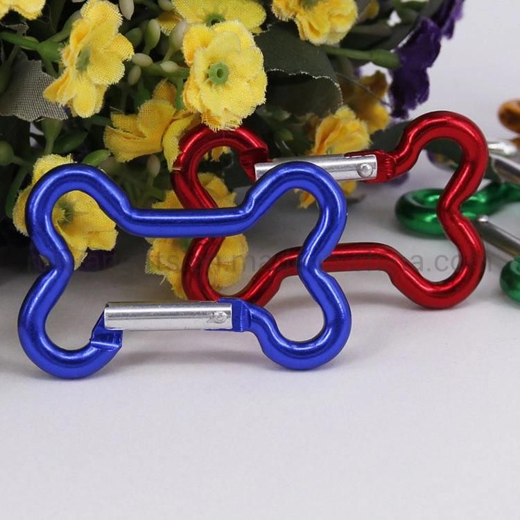 Bone Shape Aluminum Carabiner in Various Colors