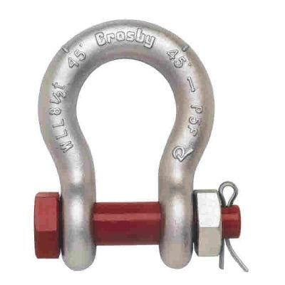Carbon Steel High Performance Stable ISO 9001 Welded Bow Shackle for Handling Heavy Equipment
