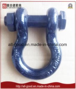 Qingdao Rigging Spray Painted Forged Safety Bolt Bow Shackle