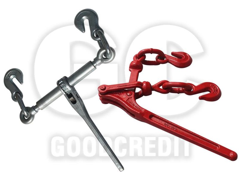 European Type G80 Chain Rachet Load Binder with Hooks
