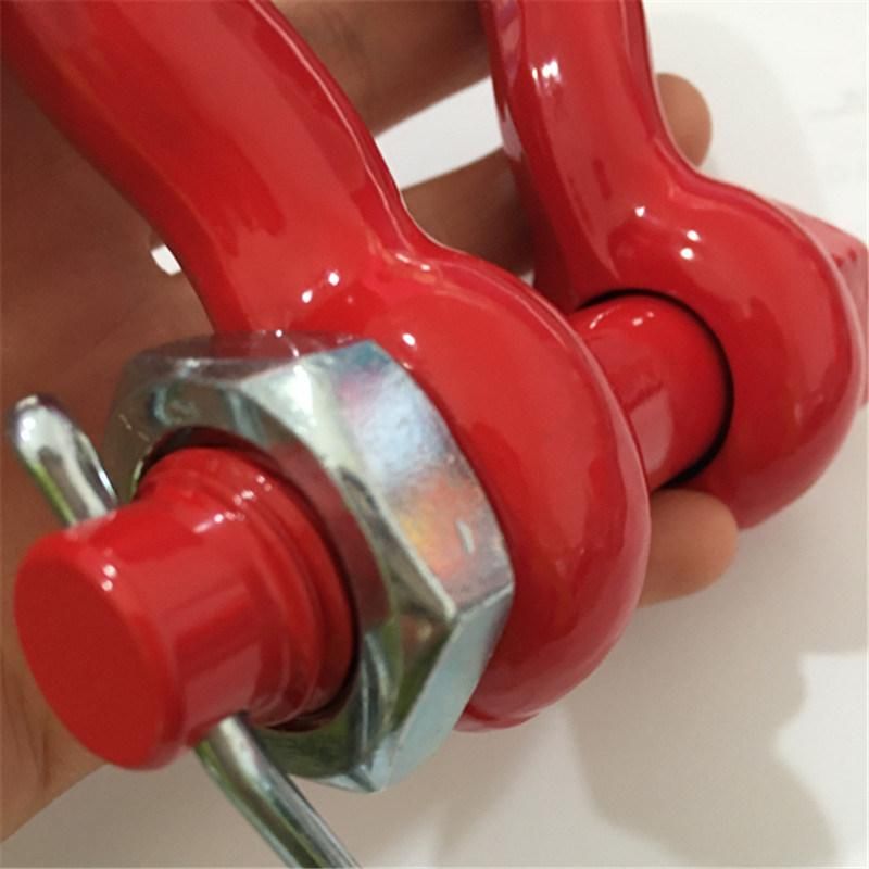 Red Color Bolt Type G2130 Shackle