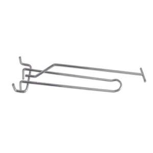 Double Lines Pegboard Hook in Chrome Color
