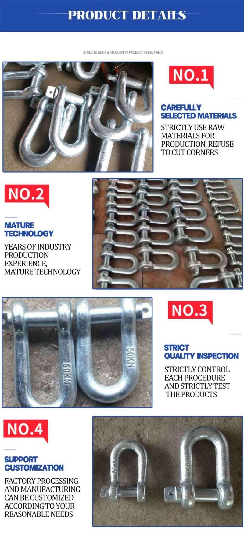 Factory Hardware Rigging Products Factory Forged Steel Marine Rigging Hardware