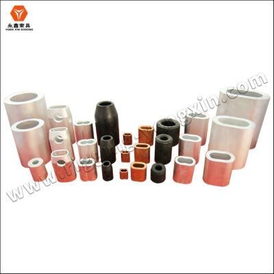 0.5 - 32mm Aluminum Single Barrel Crimp Sleeves for Stainless Steel Wire Rope